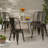 Clooney Counter Stool with Metal Frame