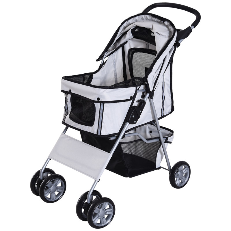 Poussette standard pliante, Gris