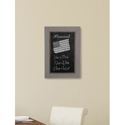Tableau noir fixé au mur