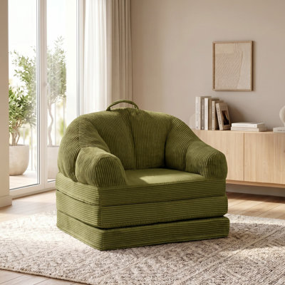 Fauteuil demi-tonneau rembourré d'appoint convertible