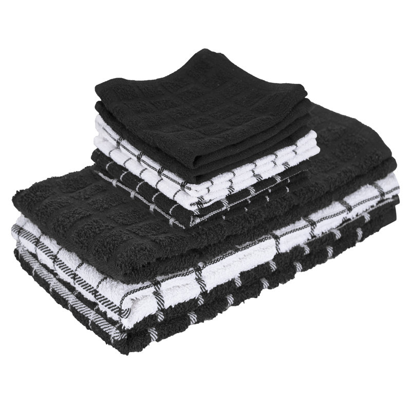 Ensemble de literie en coton, Noir