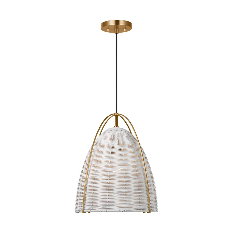 Luminaire suspendu Norman , H 83 po x l 13,375 po x P 13,375 po, Bronze / frêne