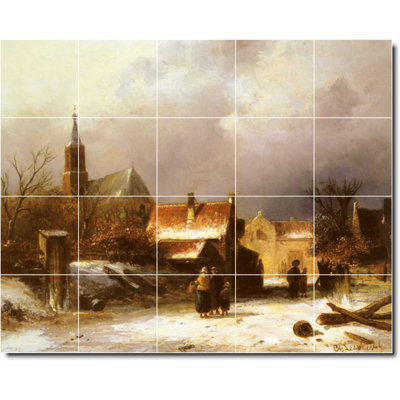 Carreau de céramique décorative 60 po x 48 po 12 po x 12 po