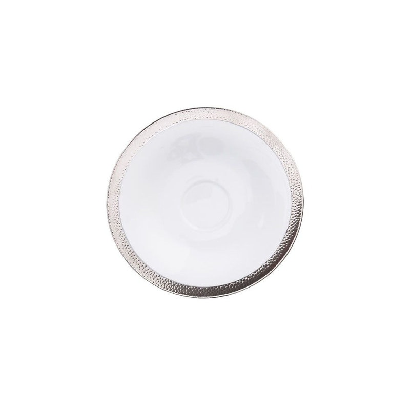Smith Porcelain Saucer, Platinum