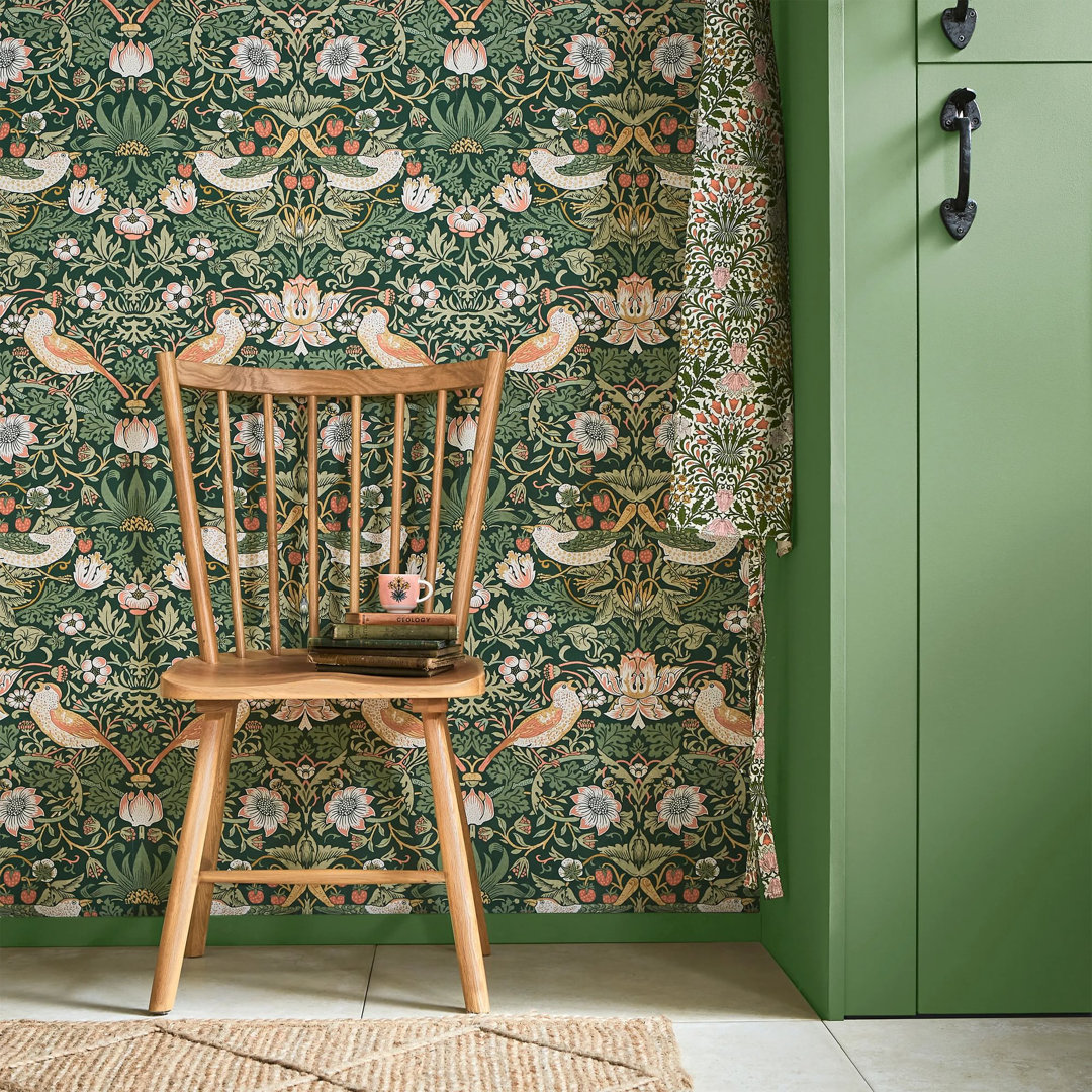 William Morris at Home Wallpaper Strawberry Thief 124234 - Image 3