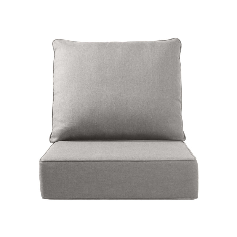 Outdoor Cushions For Patio Furniture,Outdoor Seat Cushion Set 24 X 24 X 6 Inch,Waterproof & Fade Resistant Outdoor Chair Cushions,Deep Patio Chair Cushion With Removable Cover