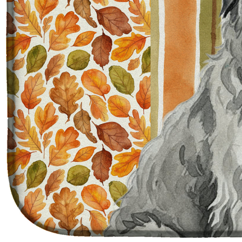 Gray Briard Heirloom Fall Dish Drying Mat