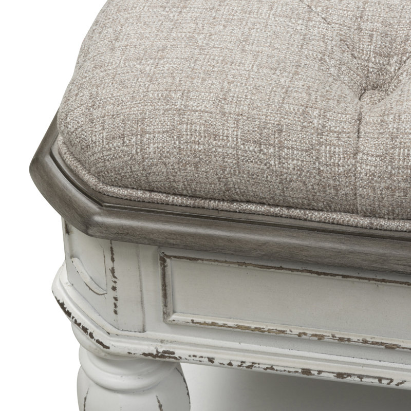 Banc de rangement en bois massif Colchester