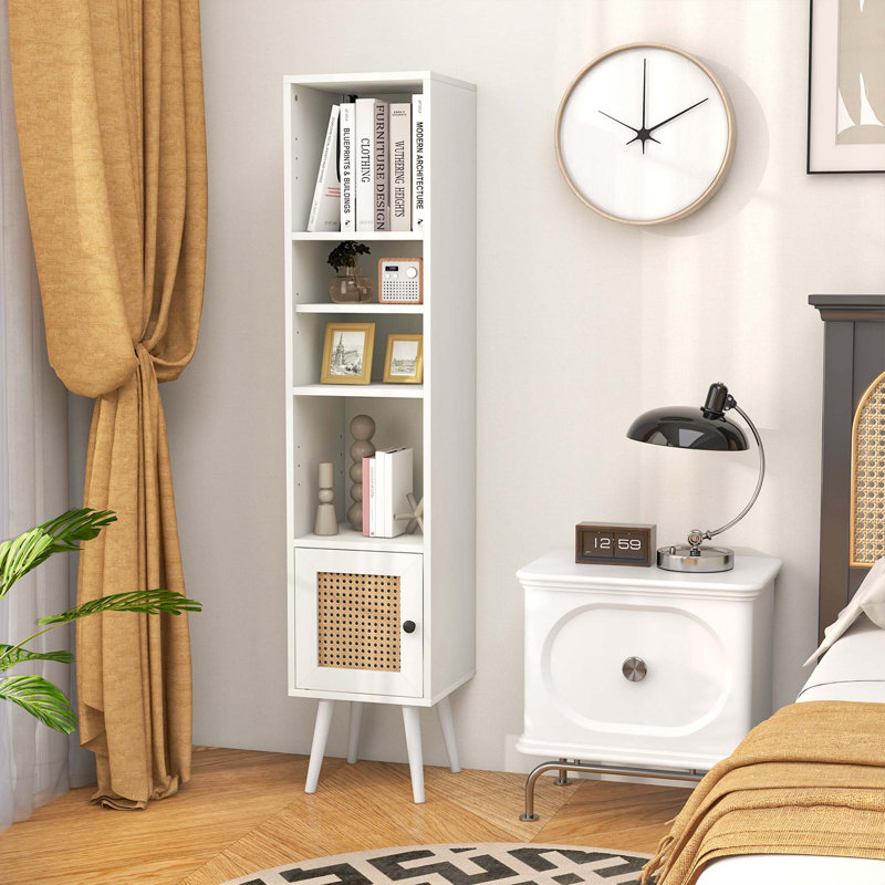 Amelianna 11.5'' Wide 4 - Shelf Storage Cabinet, White