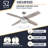 Memphis 52" Ceiling Fan with LED Light
