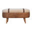 Boucle Upholstered Storage Bench