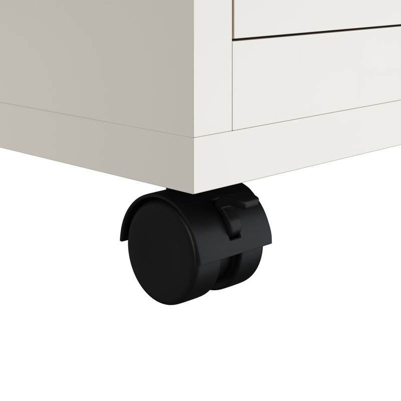 14.17'' Wide 2 -Drawer Mobile File Cabinet