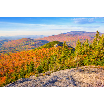 White Mountains in Autumn New Hampshire Usa by Benedek