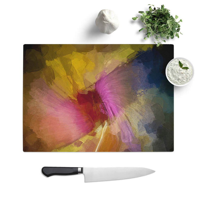 Glass Freedom in Abstract Chopping Board, 39 cm W x 28.5 cm L