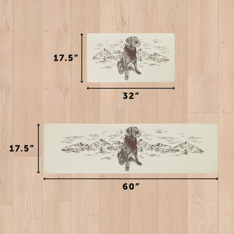 Ensemble de tapis de cuisine Eddie Bauer, Beige multicolore