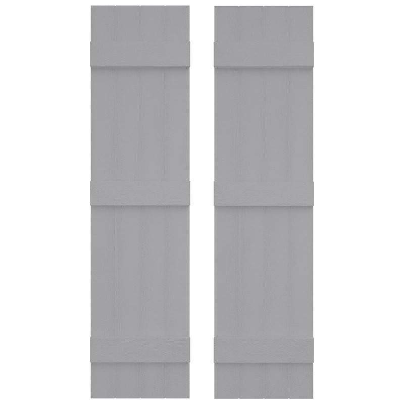 Builders Edge, volets sur mesure TailorMade jointés, volets Board-n-Batten, avec volets à volets, Peut être peint, 65"