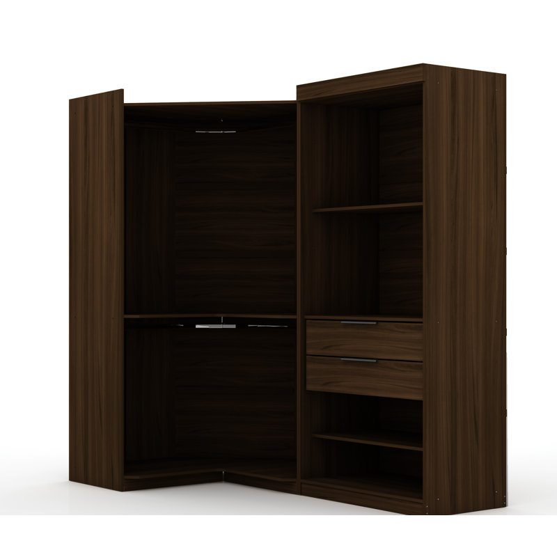 Aleece 107.89'' Closet System, Brown