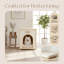 Table d'appoint en cèdre massif, design scandinave