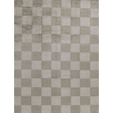 Himalayan Art Wool Checkered Area Rug in Gray