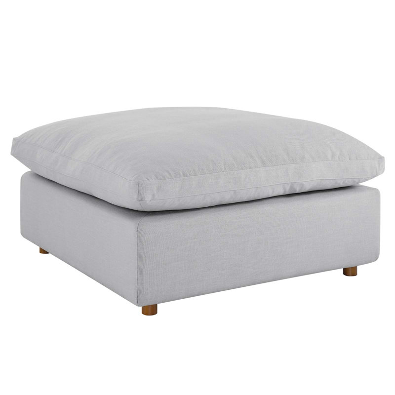 Canapé modulaire rembourré et rembourré en duvet rembourré par Modway, 100 % polyester gris clair