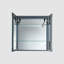 Armoire à pharmacie avec lumières DEL Rigel | Armoire de salle de bain encastrée ou à surface | Désembueur intégré One Touch | Gradateur | Miroir de maquillage | 2 tablettes réglables en verre-174283269