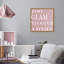 Too Glam Blush, Glam Sign - Art textuel pour chambre à coucher-71089994-71089986