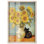 Reproduction d'art moderne de tournesol, chaton, boîte d'ombre, par Art Remedy