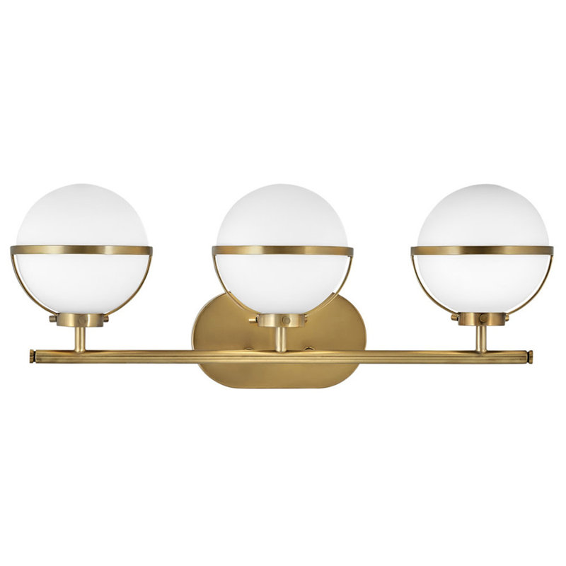 Adneta 3 - Light Dimmable Vanity Light, Heritage Brass
