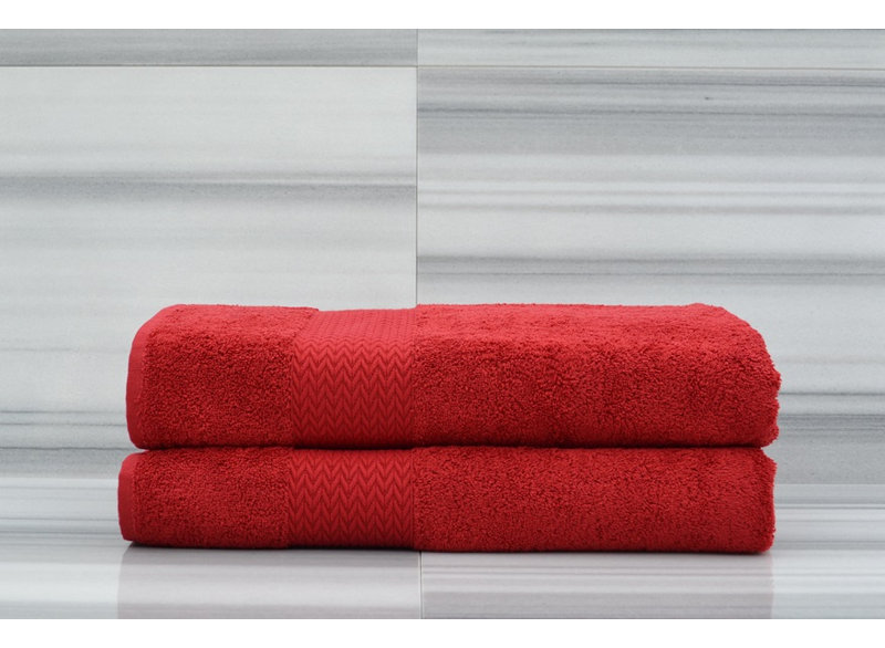 Ensemble de serviettes de bain 2 pièces, Vin