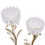 38.6Cm Glass Metal Tabletop Votive Holder