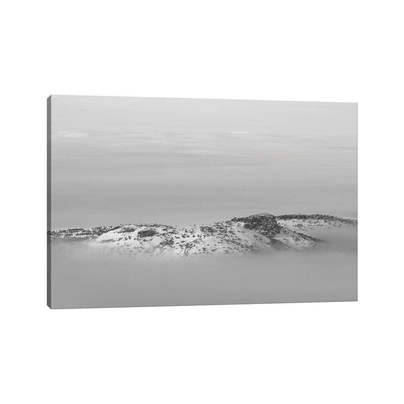 Island In The Sky Bw - Wrapped Canvas Print, 20.32cm H x 30.48cm W x 1.905cm D