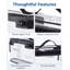 Paquet de 2: organisateur de sac de maquillage transparent, sac de voyage de taille de pinte pour articles de toilette, accessoires de voyage essentiels, 2 pièces