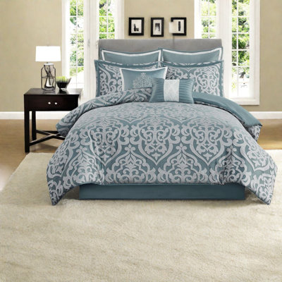 Piece Queen Bedding Sets, Polyester Jacquard Damask, Modern Home