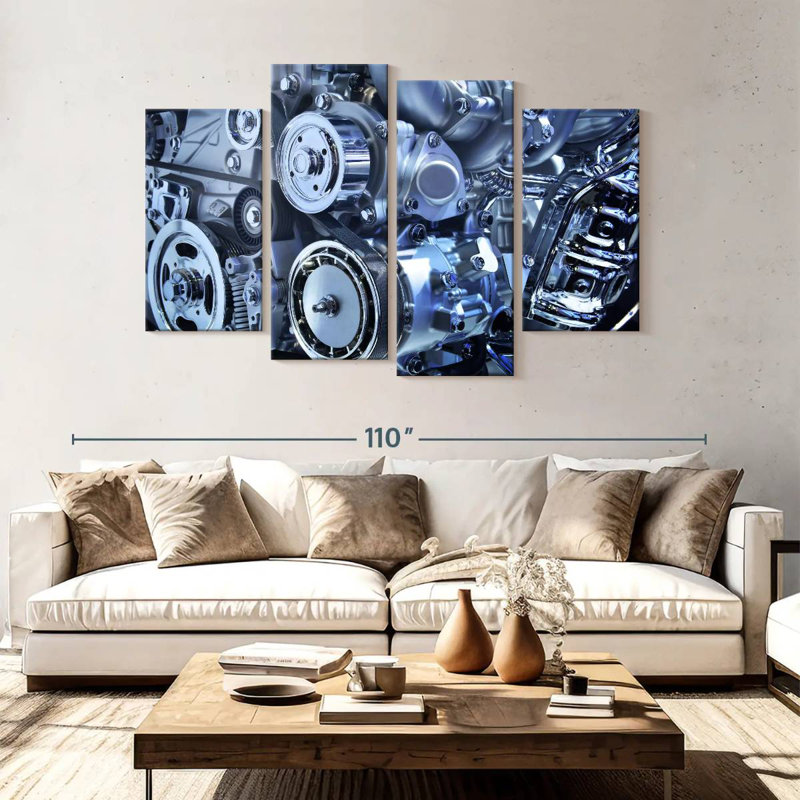 Mehar Powerful Car Engine, 54" H x 84" W
