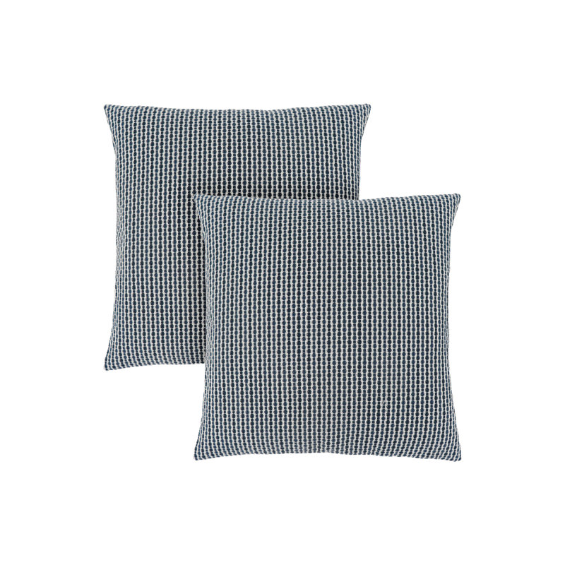 Coussins, ensemble de 2, 18 x 18 carrés, insert inclus, jet décoratif, accent, canapé, canapé, chambre à coucher, polyester bleu hypoallergénique, moderne