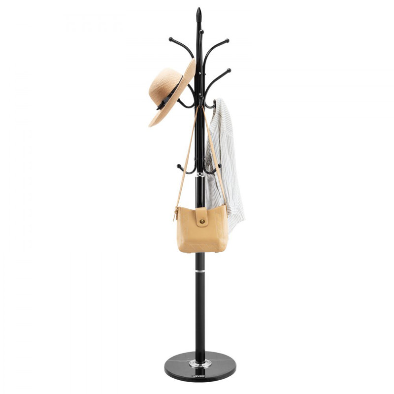 Steel Freestanding 6 - Hook Coat Rack