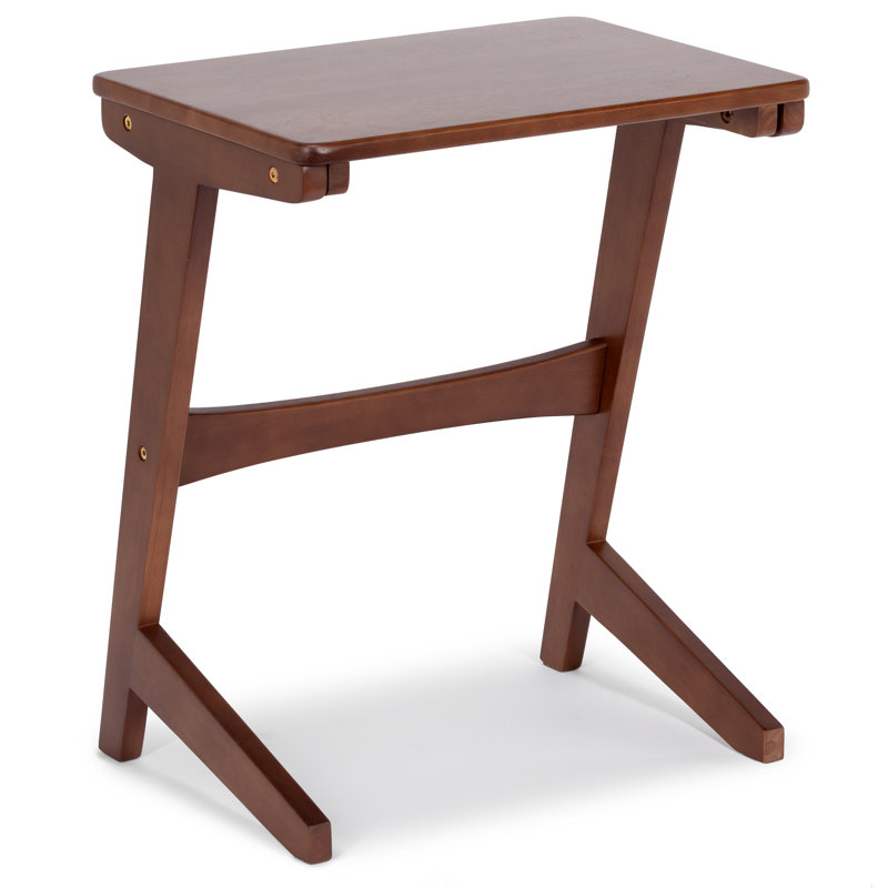 Abrien Solid Wood End Table, Walnut