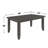 Rectangular 66-Inch Wooden Dining Table, Dark Gray