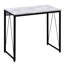 Bureau de travail traîneau rétro Vintage Professional, blanc antique et noir
