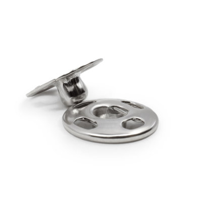 Dritz Sew-On Snaps, 3/8", Silver, 72 Sets