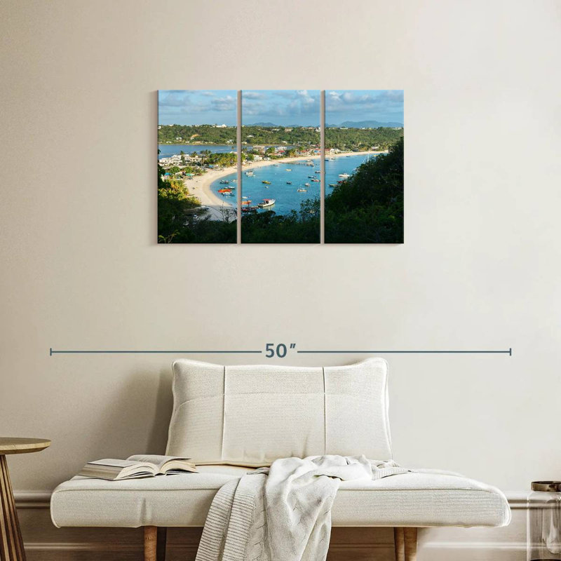 Busy Anguilla Bay, H 20 po x l 33 po