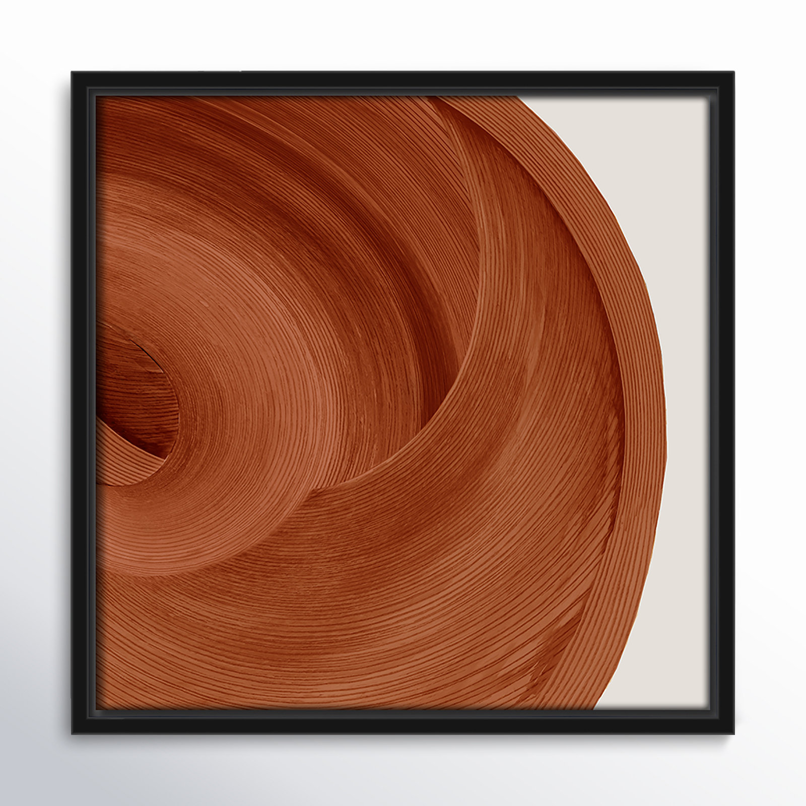 Thormond "Affogato" Painting, Espresso , 17.5" H x 17.5" W x 2" D