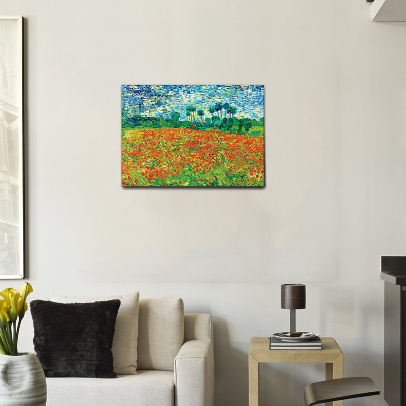 Poppy Field (Campo Di Papaveri) - Print, 70cm H x 100cm W, Plastic/Acrylic