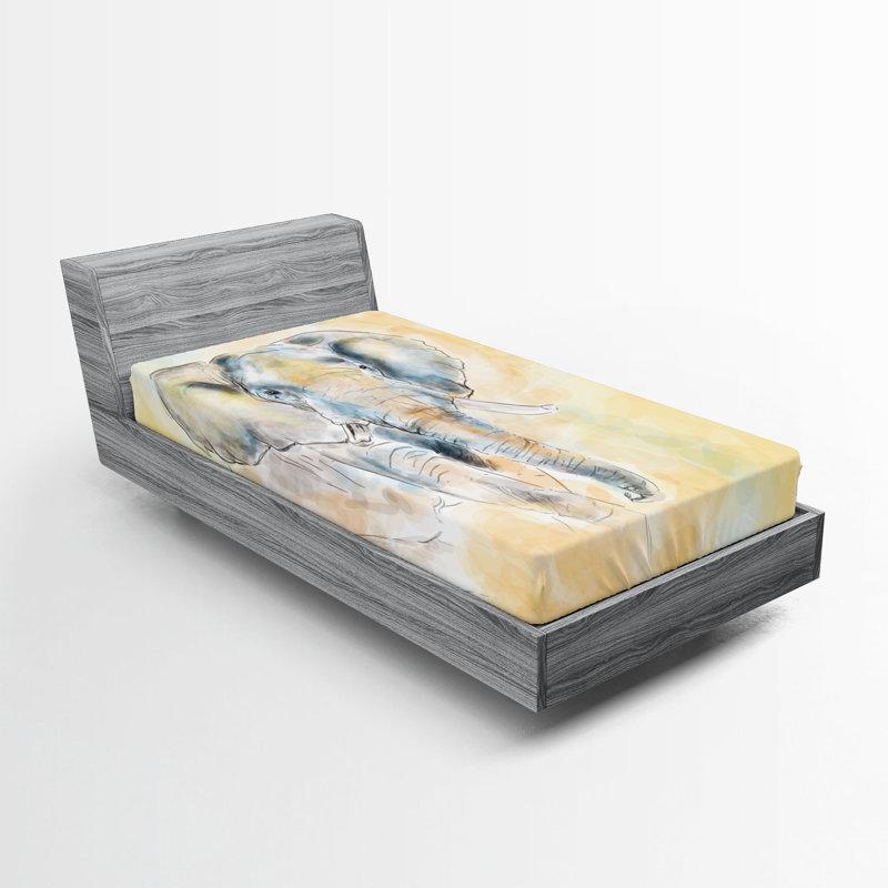 Ensemble de 2 draps-housses Ambesonne, Drap-housse de taille simple