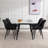 Marymar Leather Dining Chairs Set of 6 – Modern Upholstered Kitchen Side Chairs with Sturdy Metal Legs, Mid-Century Design for Dining Room, Restaurant & Office-985323084