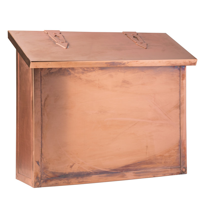 Boîte aux lettres murale 16 po x 13,5 po Monarch, Vieux sou