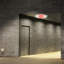 Thermoplastic Surface-Mounted LED Emergency Exit Combo Sign