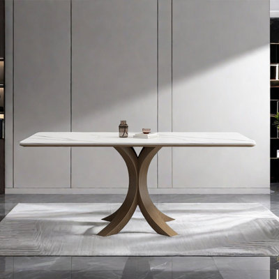 Italian style simple rectangular dining table