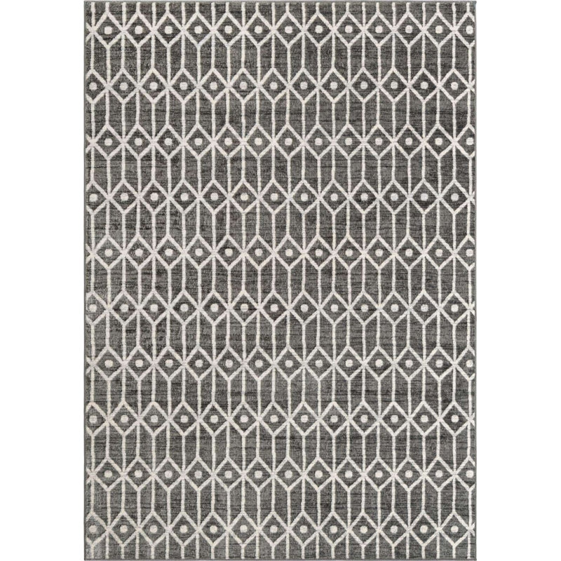 Clidy Abstract Indoor Rug, Rectangle 7' x 10'