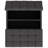 Laura 36"W Upholstered Square Storage Ottoman with Split Lift Top and 2 Storage Compartments